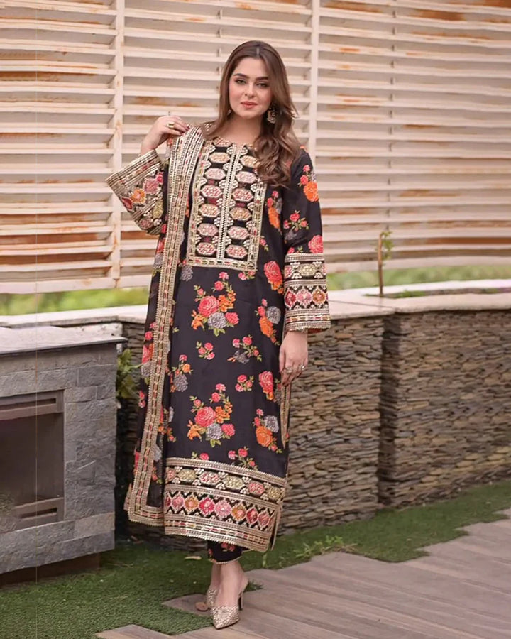 Luxury Silk Suit 3Pc